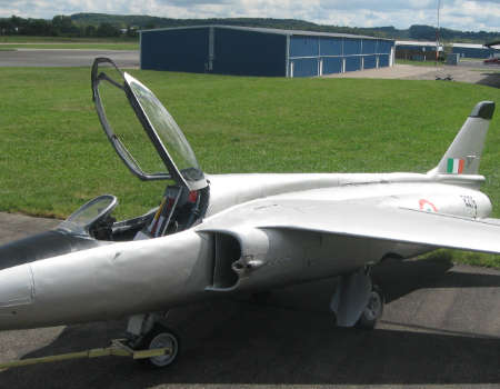 The Gnat in the hangar display area